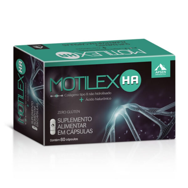 APSEN Motilex HA Colágeno Não Hidrolisado + Ácido Hialurônico 60 Cápsulas