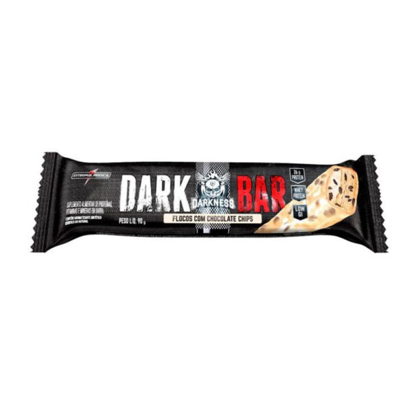 Integralmedica Barra Integral Darkness Dark Bar Flocos Com Chocolate 90g