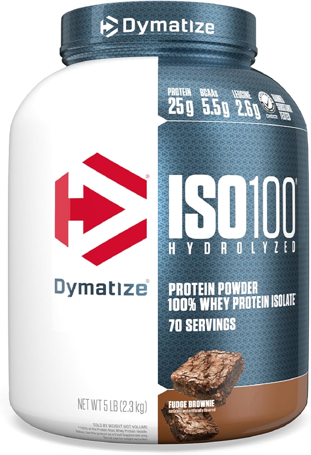 Dymatize Iso 100 Whey Protein Isolado – 2300g Fudge Brownie