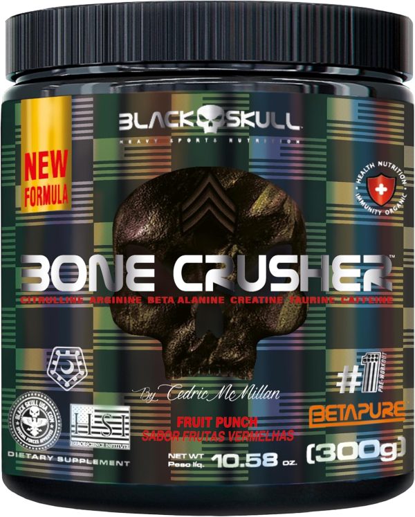 Black Skull Bone Crusher Nova Fórmula – 300G Frutas Vermelhas