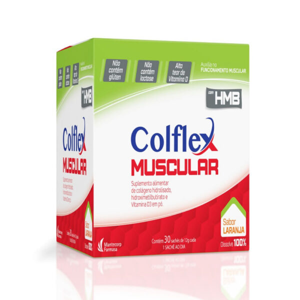 Mantecorp Colflex Muscular Laranja 30 Saches De 12g Cada Colágeno
