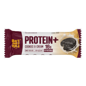 Banana Brasil Barra Proteica Protein+ Cookies E Cream 50g