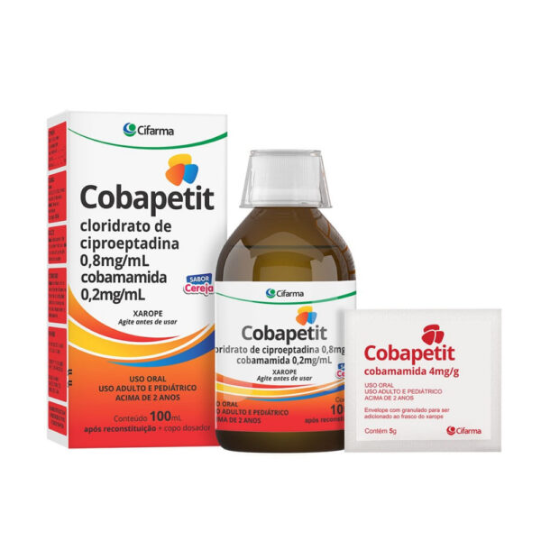 Cifarma Cobapetit 0,8mg/ml + 4mg/g Xarope + Sachês Com 5g + Copo Medidor 100ml