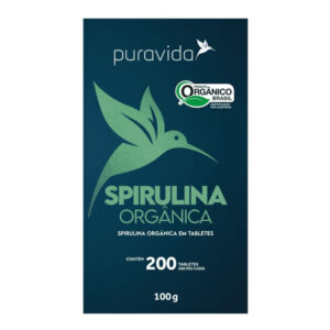 Puravida Spirulina Orgânica 200 Tabletes