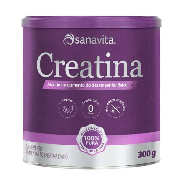 Sanavita Creatina 100% Pura Sabor Neutro 300g