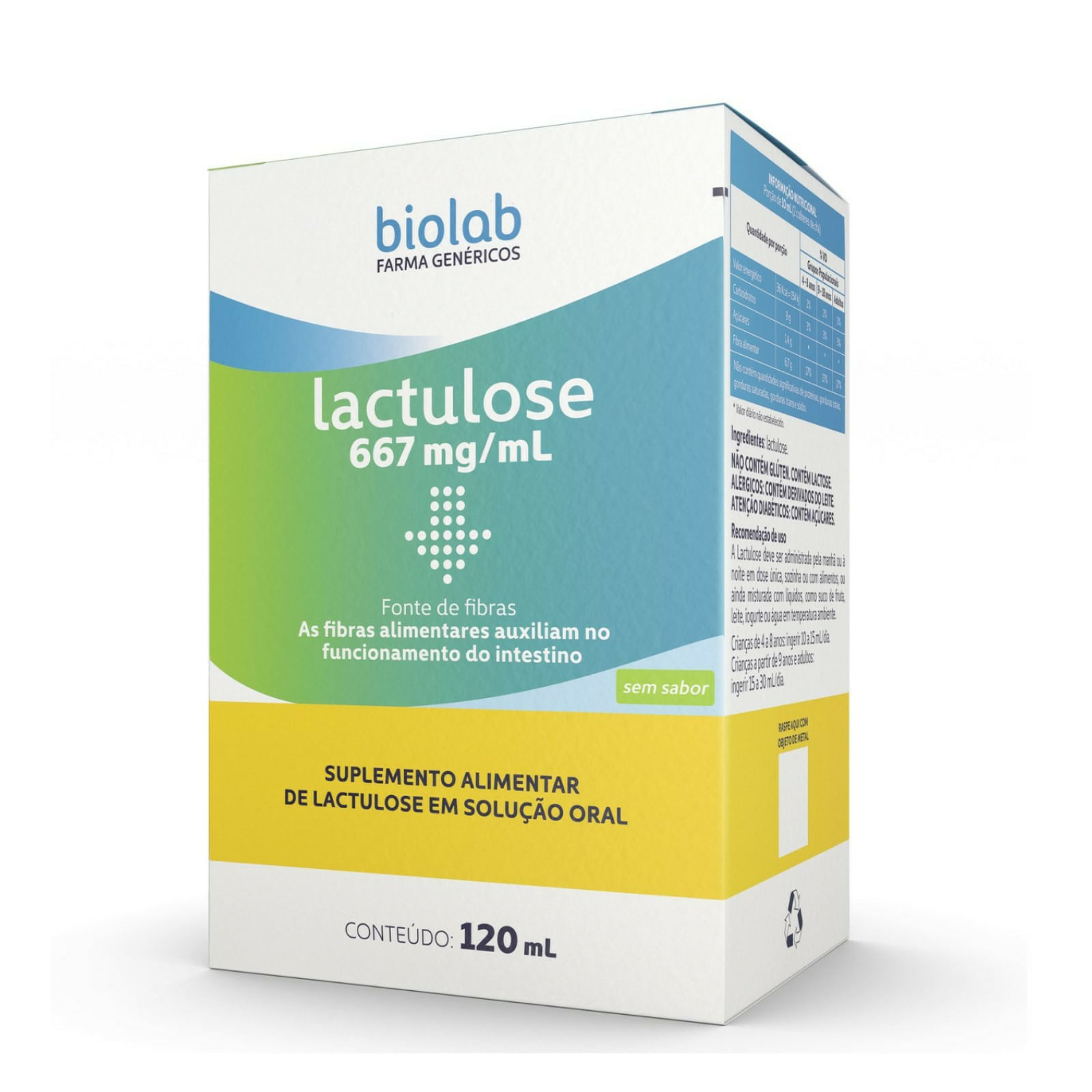 Biolab Lactulose 667mg/ml Solução Oral 120ml