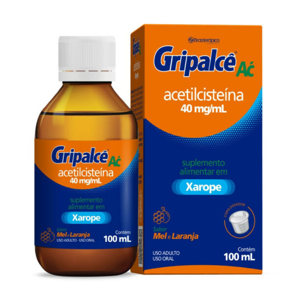 Brasterapica Gripalcê Ac Acetilcisteína 40mg/ml Xarope Mel Laranja 100ml