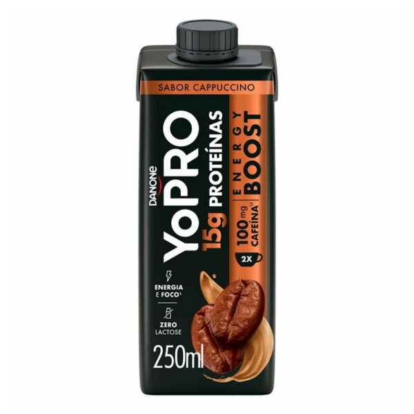YOPRO Energy Boost UHT 15g de Proteínas Cappuccino 250ml