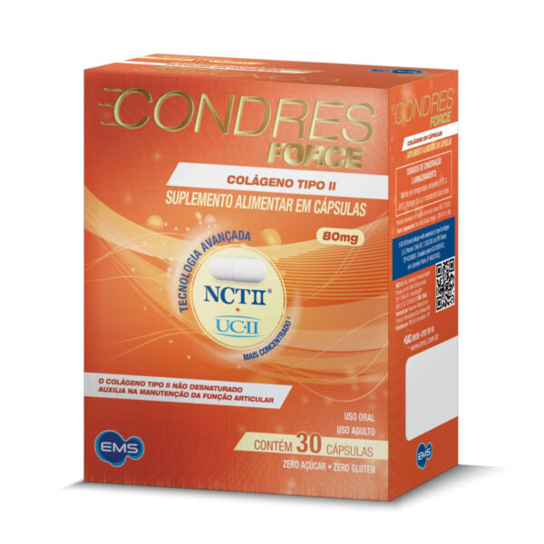 EMS Condres Force Colágeno Tipo II Uc-Ii + Nct-Ii 30 Cápsulas