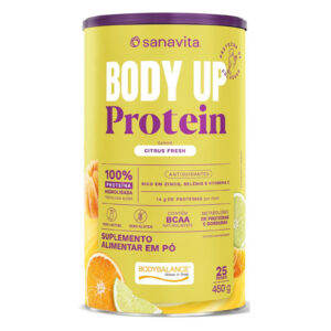Sanavita Body Up Protein Zero Lactose Alta Absorção E Com Bcaa Citrus Fresh 450g