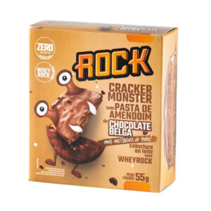 ROCK Peanut Cracker Monster Rock Pasta de Amendoim de Chocolate Belga 55g