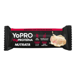Nutrata Barra Proteína Yopro 15g Morango Chocolate Branco 1 Unidade