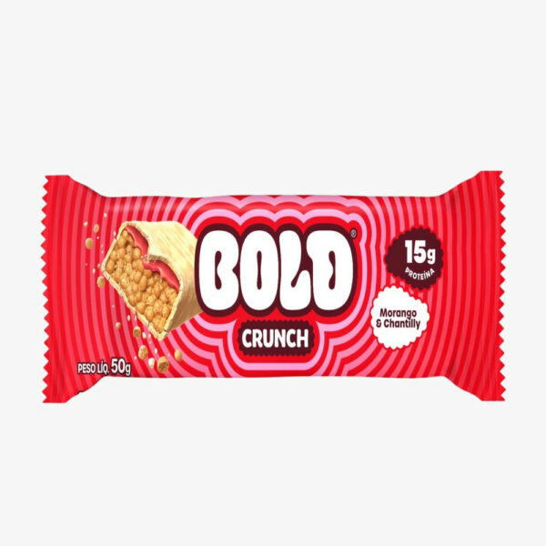 BOLD Barra Proteica Crunch Morango e Chantilly 50g