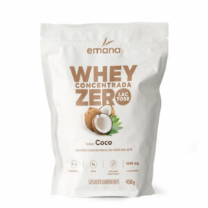 EMANA Whey Concentrada Zero Lactose Sabor Coco 450g