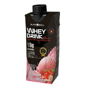 BLACK SKULL Whey Drink Gourmet Sabor Morango 250ml