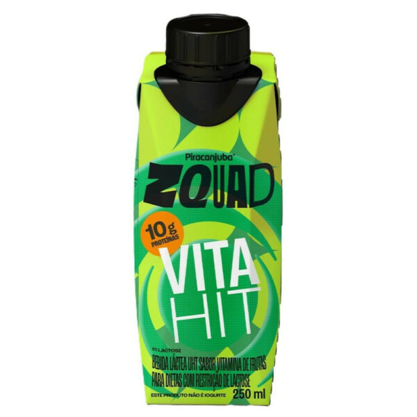 Piracanjuba Zquad Vita Hit Sabor Vitamina de Frutas 250ml