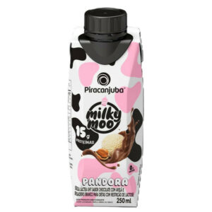 Piracanjuba Milky Moo Pandora Sabor Chocolate com Avelã e Brigadeiro Branco 250ml