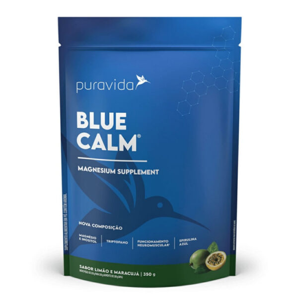 Puravida Suplemento de Magnésio Blue Calm Magnesio Maracujá e Limão 350g