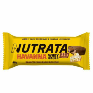 Nutrata Barra Proteica Havanna Whey Grego Banoffee com Doce de Leite 40g
