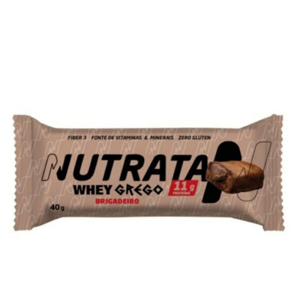 Nutrata Barra Proteica Whey Grego Brigadeiro 40g