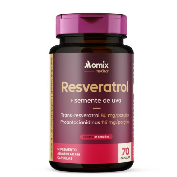 Orient MIX Resveratrol Semente de Uva Omix 70 Cápsulas