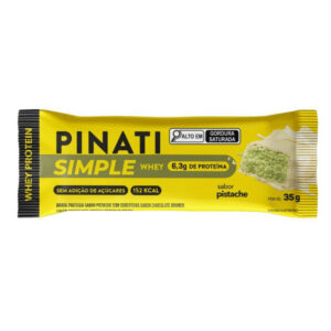 Pinati Barra Proteica Simple Whey Pistache com Whey Protein e 6,3g de Proteína 35g