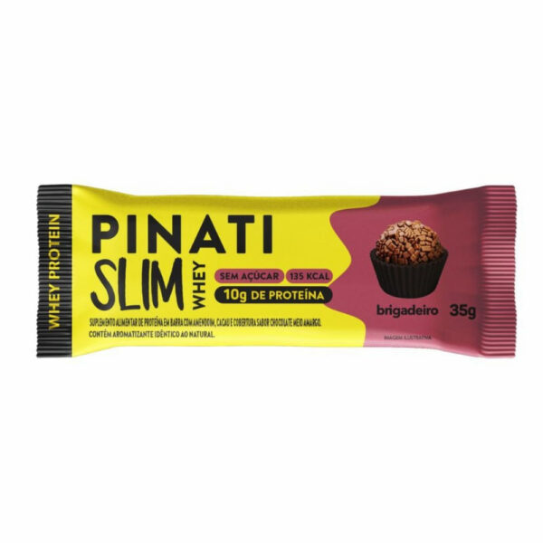Pinati Barra Proteica Slim Whey Brigadeiro com Whey Protein e 10g de Proteína 35g