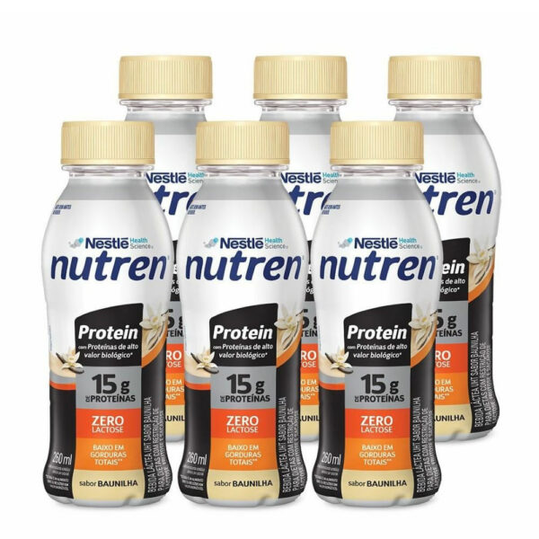 Nutren Protein 15g de proteínas Baunilha 260ml – Pack com 6 unidades