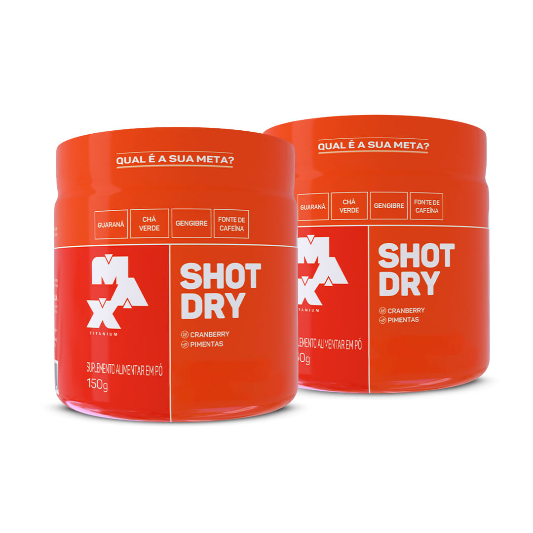 Max Titanium Pack 2x Shot Dry 150g