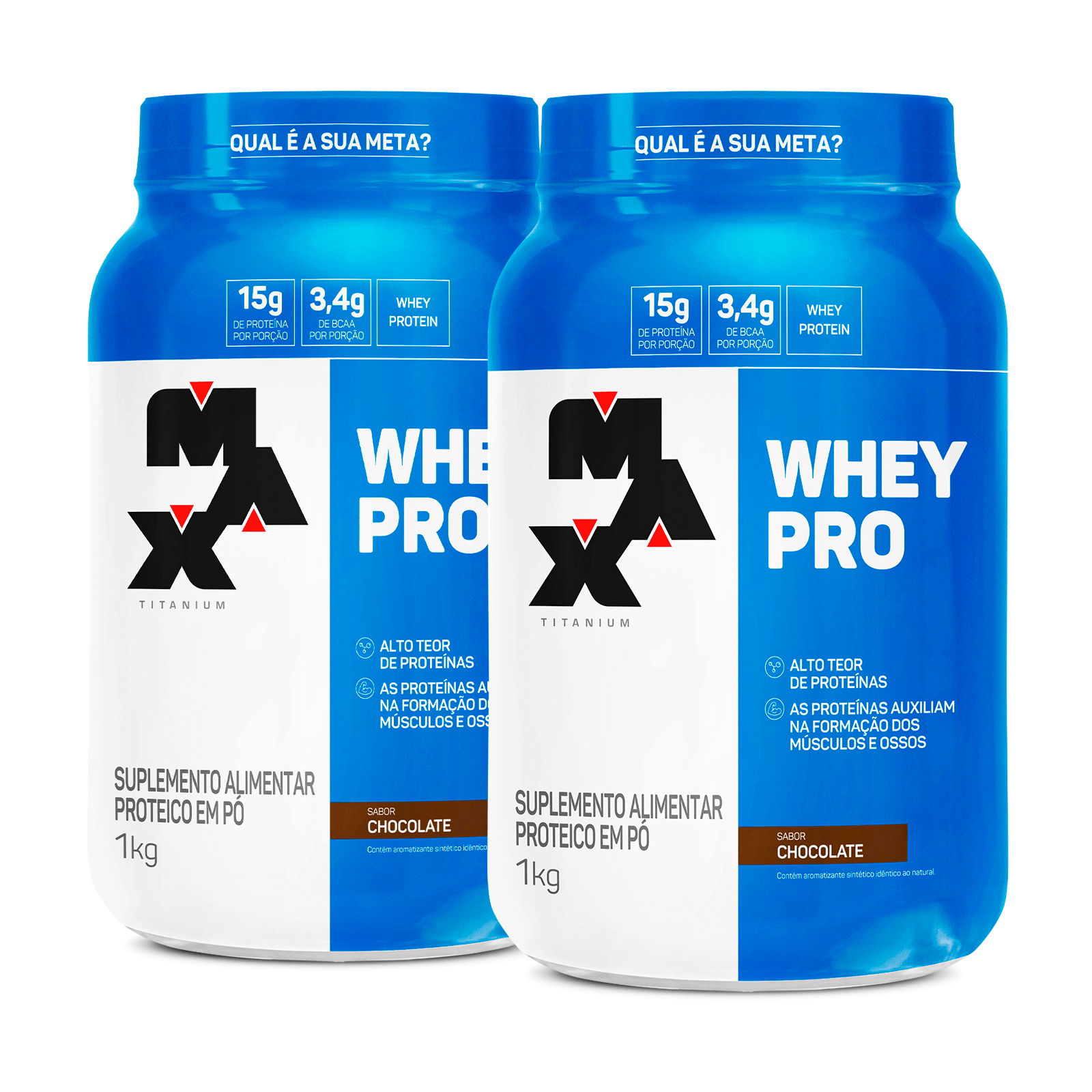 Max Titanium Pack 2x Whey Pro 1Kg
