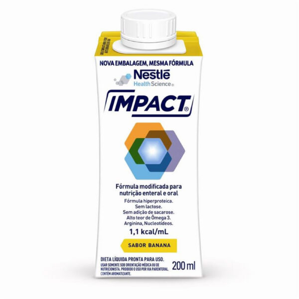 Nestle Nutrition Nutrição Enteral e Oral Impact Banana 200ml