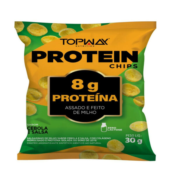 Topway Salgadinho Protein Chips Cebola e Salsa 30g