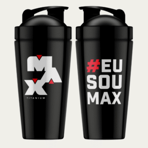 Max Titanium Coqueteleira Steel EU SOU MAX 750ml