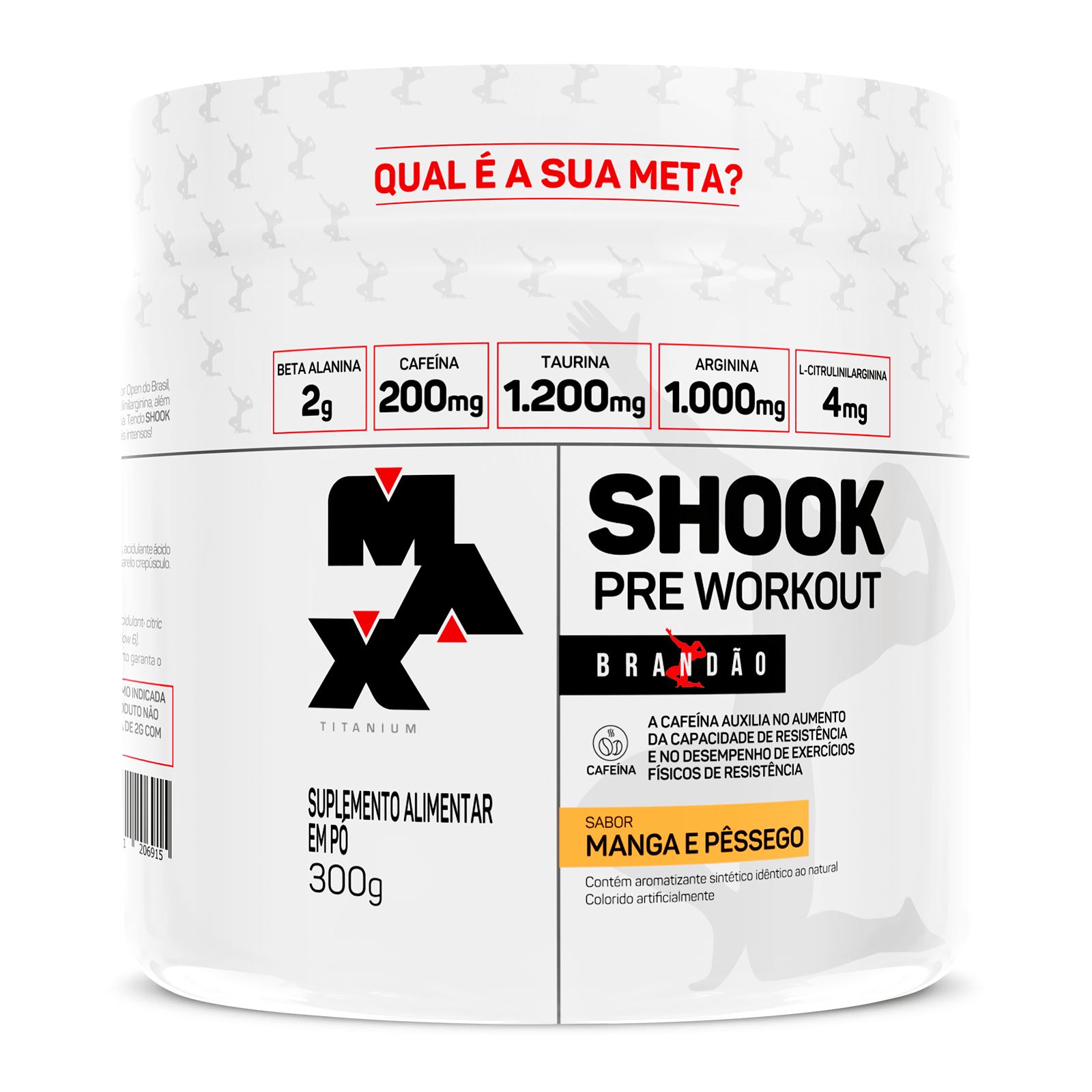 Max Titanium Pré treino Shook Rafael Brandão 300g
