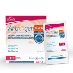 ACHE Artrogen Plus D Colágeno + MSM 30 Sachês De 11,5g Cada