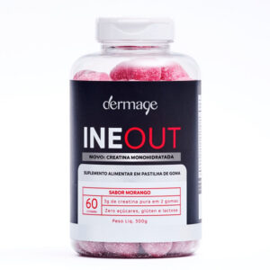 Dermage Ineout Creatina Sabor Morango 60 Gomas