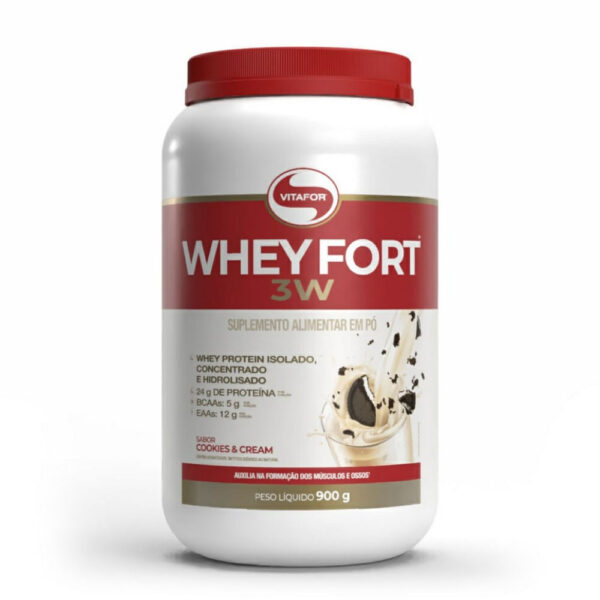 Vitafor Whey Fort 3W Cookies e Cream 900g