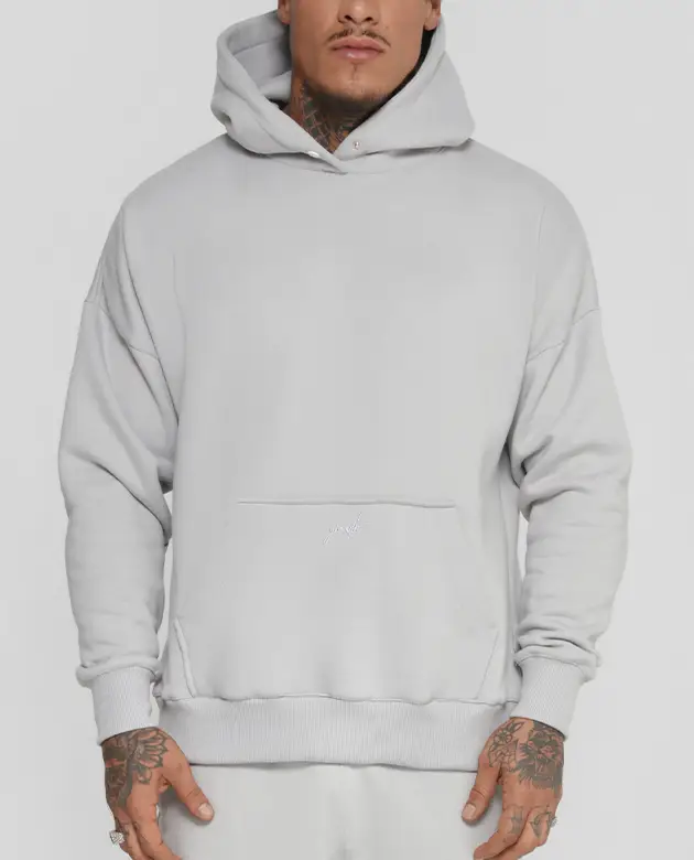 BLUSÃO MOLETOM GROWTH MANUSCRITO CINZA