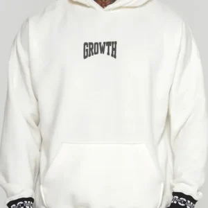 BLUSÃO MOLETOM GROWTH OFF WHITE OVERSIZED WORLDWIDE