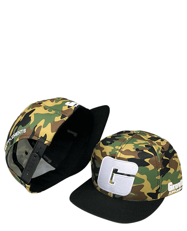 Bone Camuflado Com G Branco