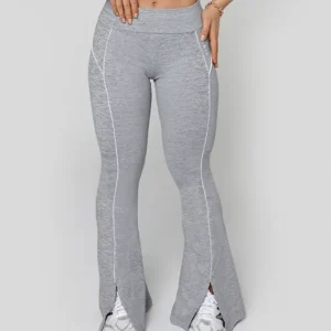 Calça Flare Growth File Cinza Mescla