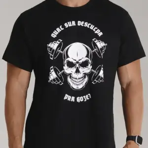 CAMISETA CAVEIRA TREINO QUAL SUA DESCULPA