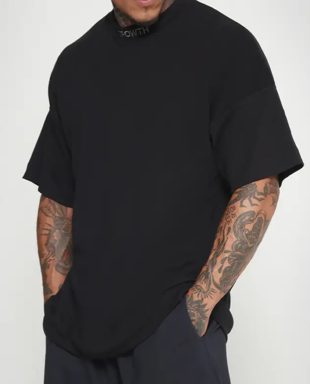 Camiseta Growth Oversized All Black