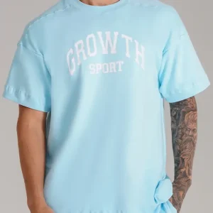 Camiseta Growth Oversized Growth Sport G9 Azul