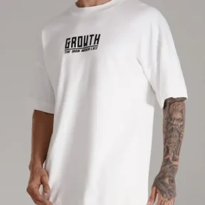 Camiseta Branca Growth Oversized One More Rep Off White