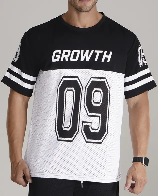 Camiseta Growth Sports Black White 09