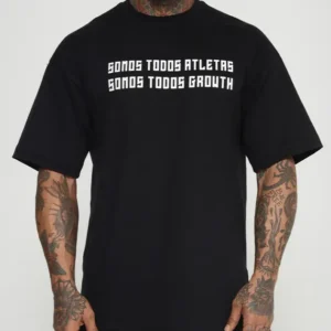 Camiseta Oversized Todos Growth Preto