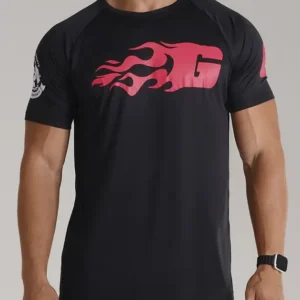 Camiseta Preta Dry Fit Growth Worldwide
