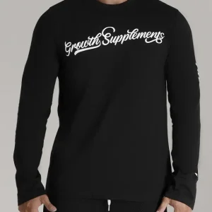 CAMISETA PRETA MANGA LONGA THE IRON NEVER LIES