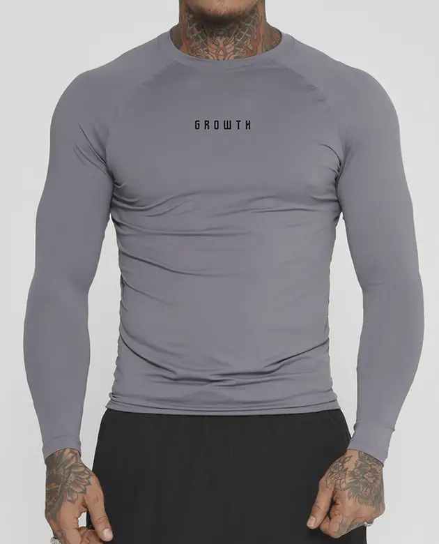 Camiseta Termica Manga Longa Growth Under Cinza